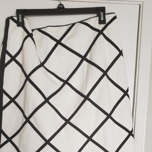 2 White House Black Market Skirts,Lined, 1.kick pleat, 2.Flared border, Size 14